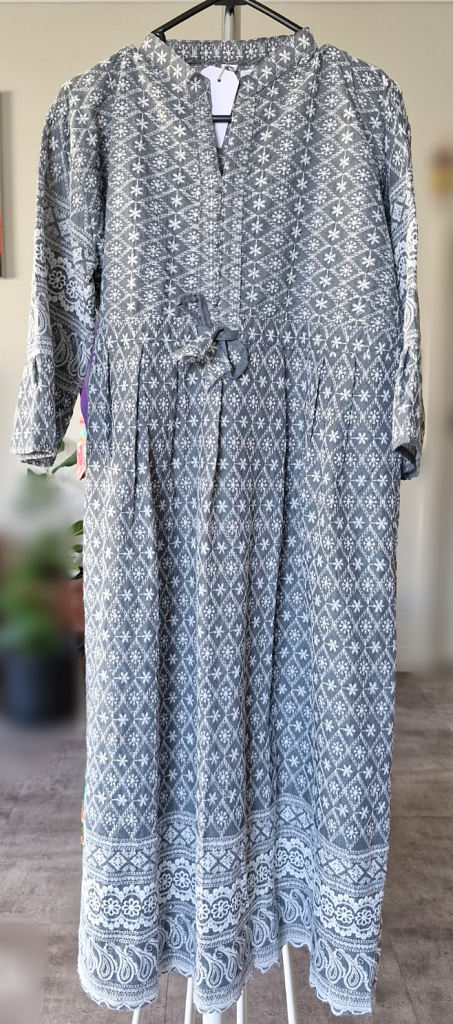 Grey Hakooba Design Salwar Set - CS3