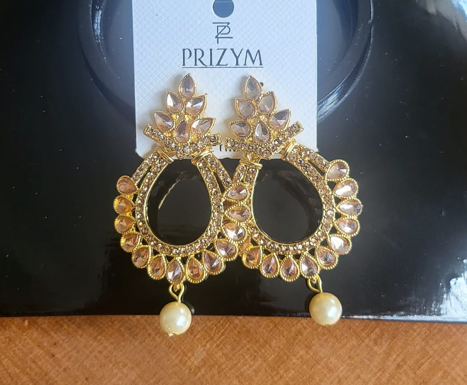 Statement Earring with Stones - E15