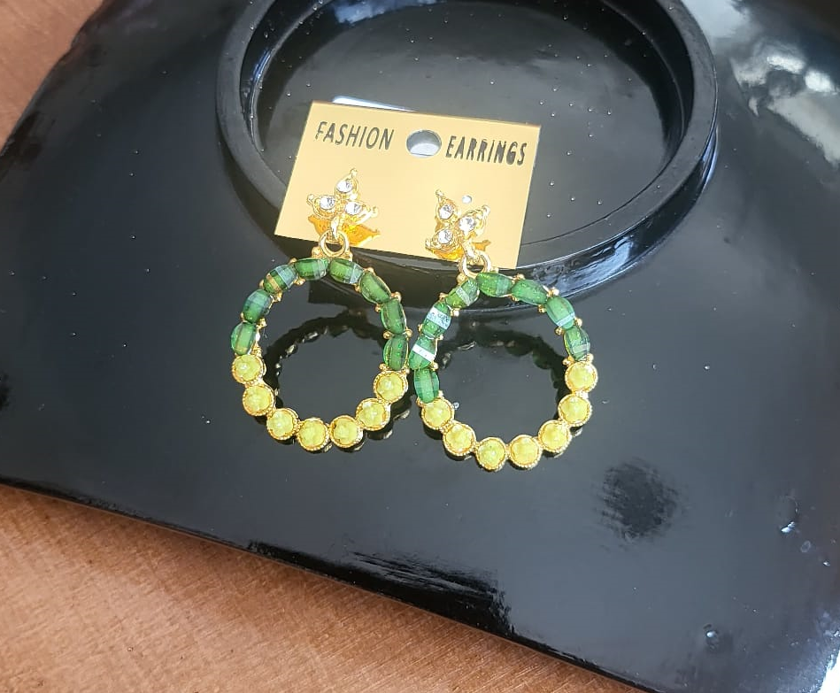 Green and Yellow Hoop - E17