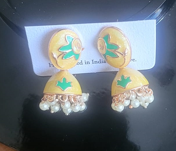 Yellow Jhumka - E3