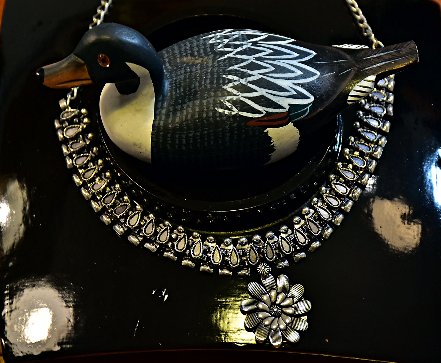 Flower Design Ethnic Necklace - N3