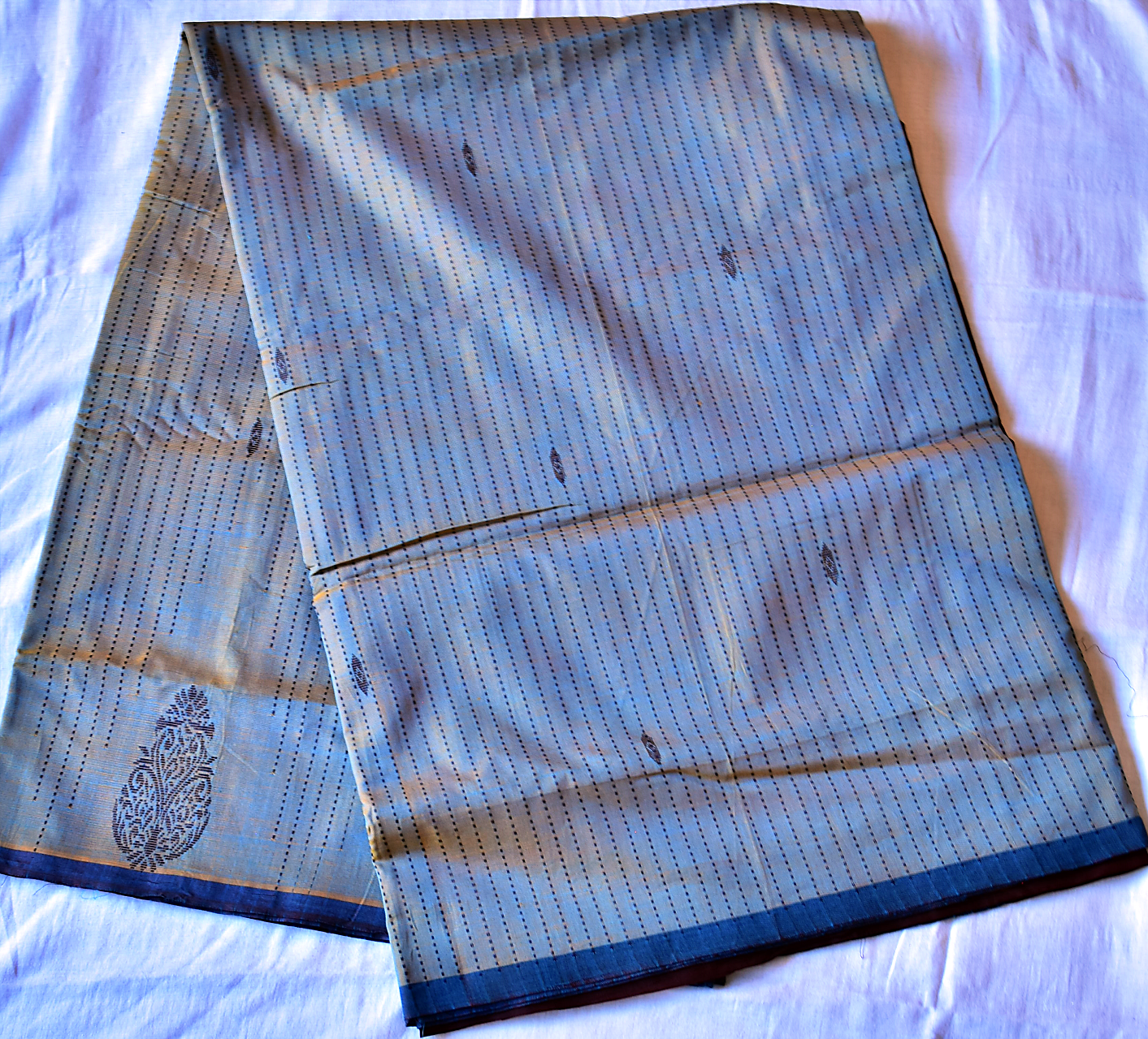 Handwoven Chettinadu Pure Cotton Saree - SRM3