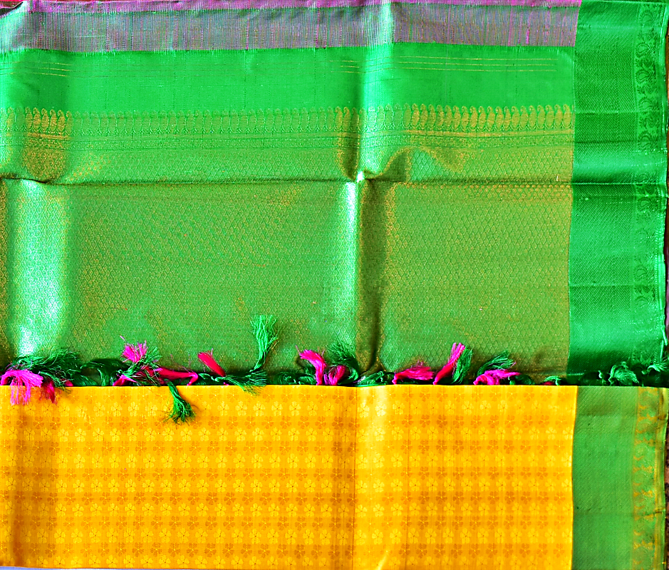 Borderless Pure Kancheepuram Saree - SK10