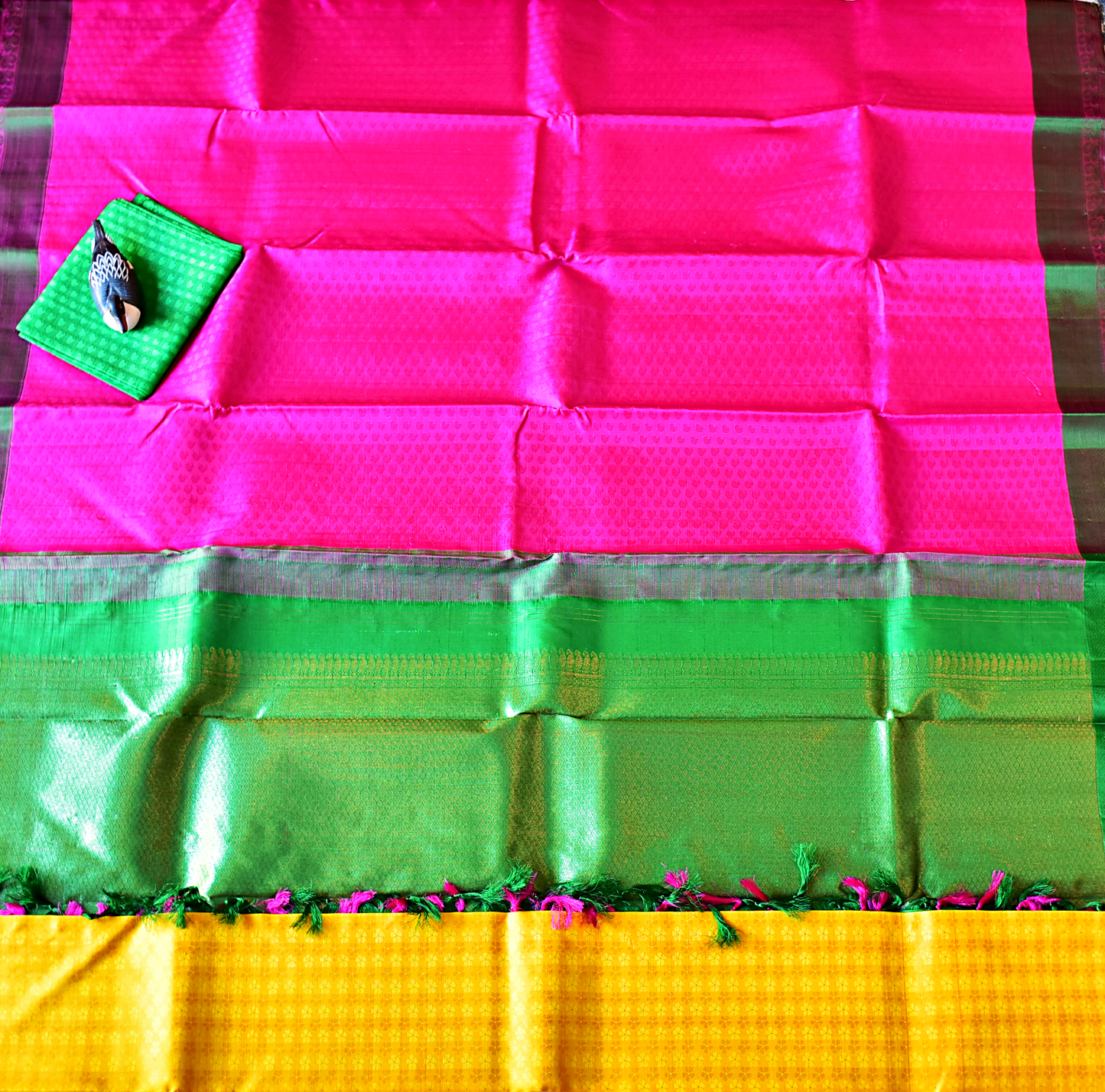 Borderless Pure Kancheepuram Saree - SK10