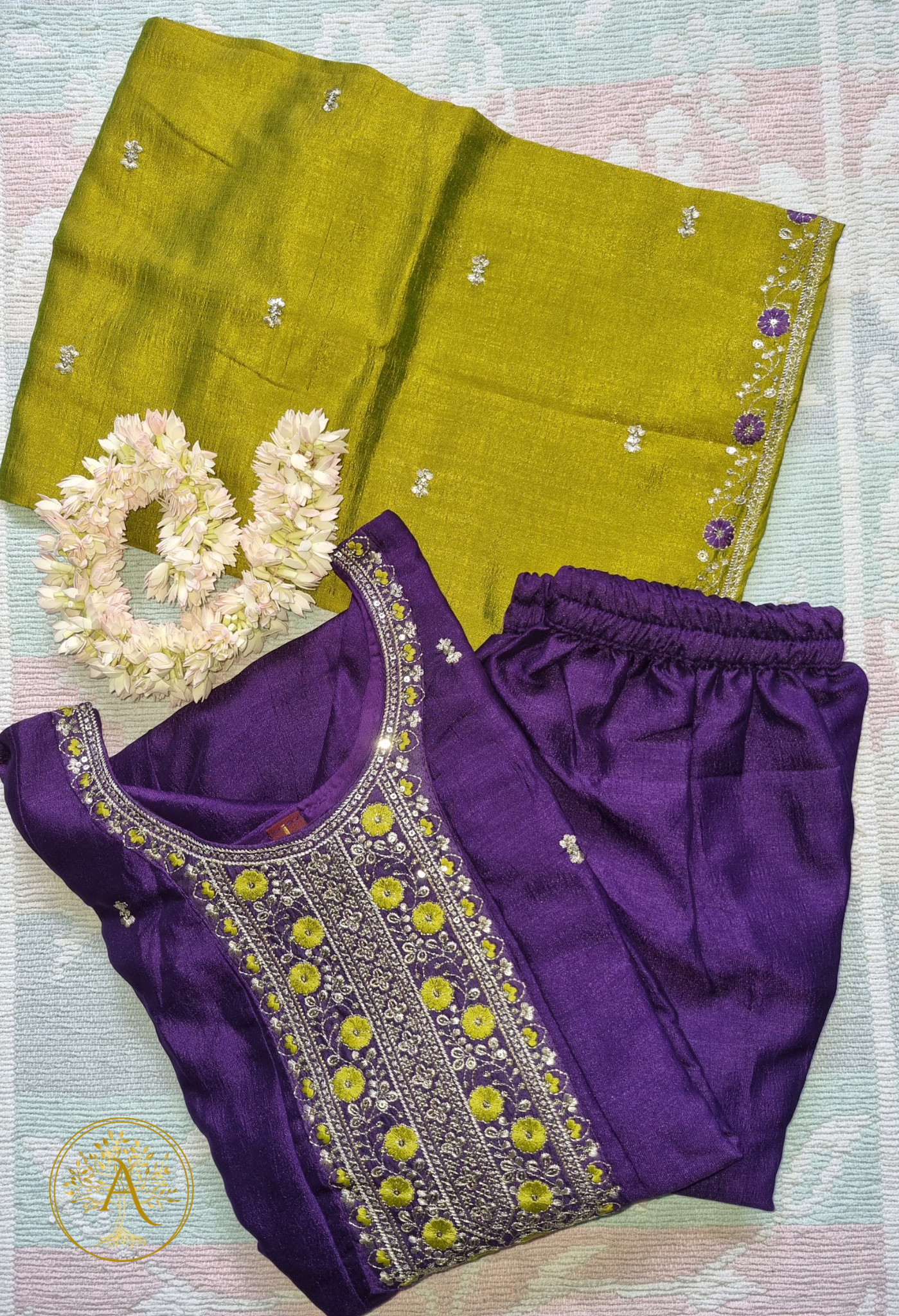 Purple 3pc Salwar Set - CARA2509