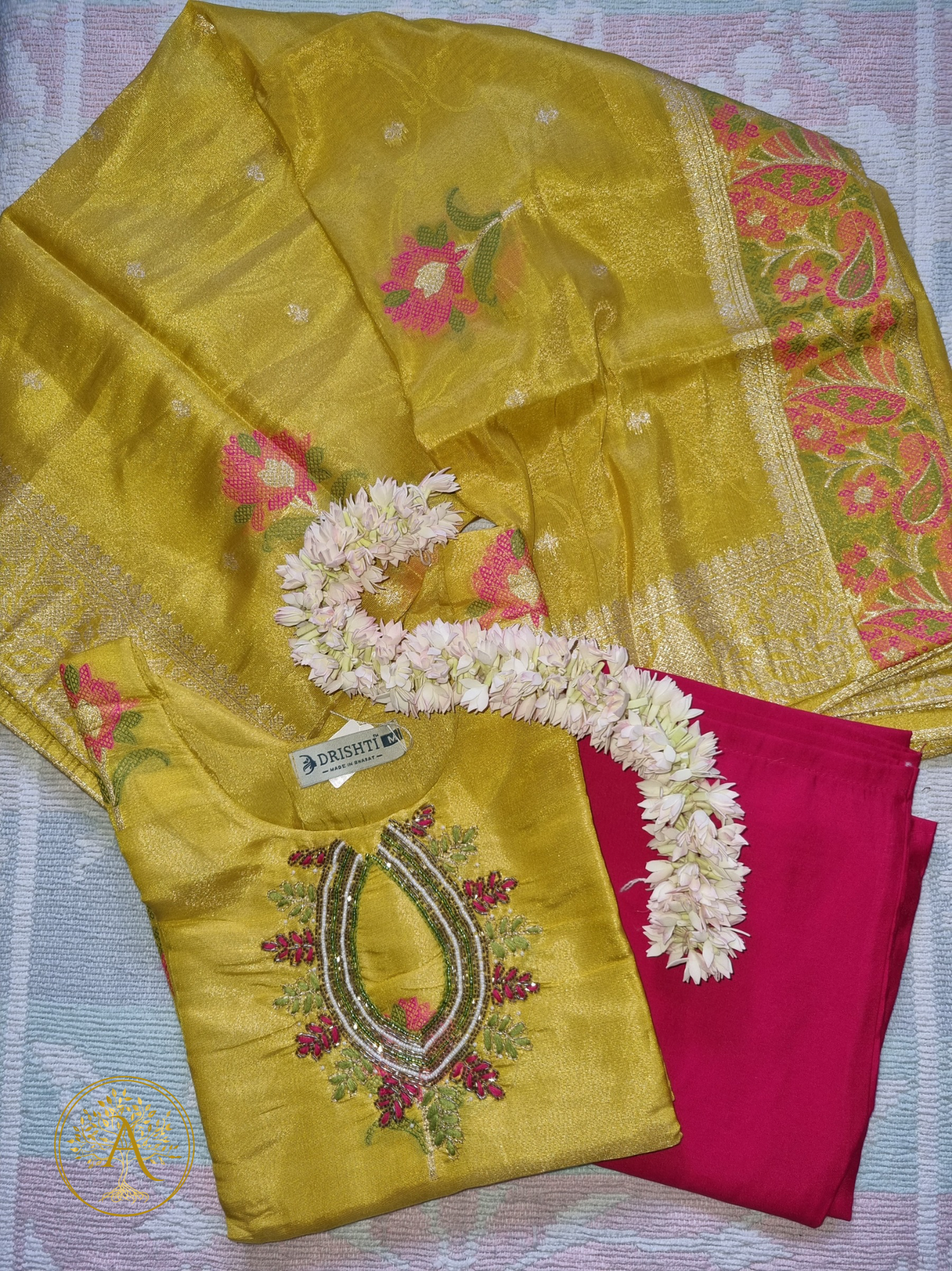 Yellow 3pc Salwar Set - CARA2512