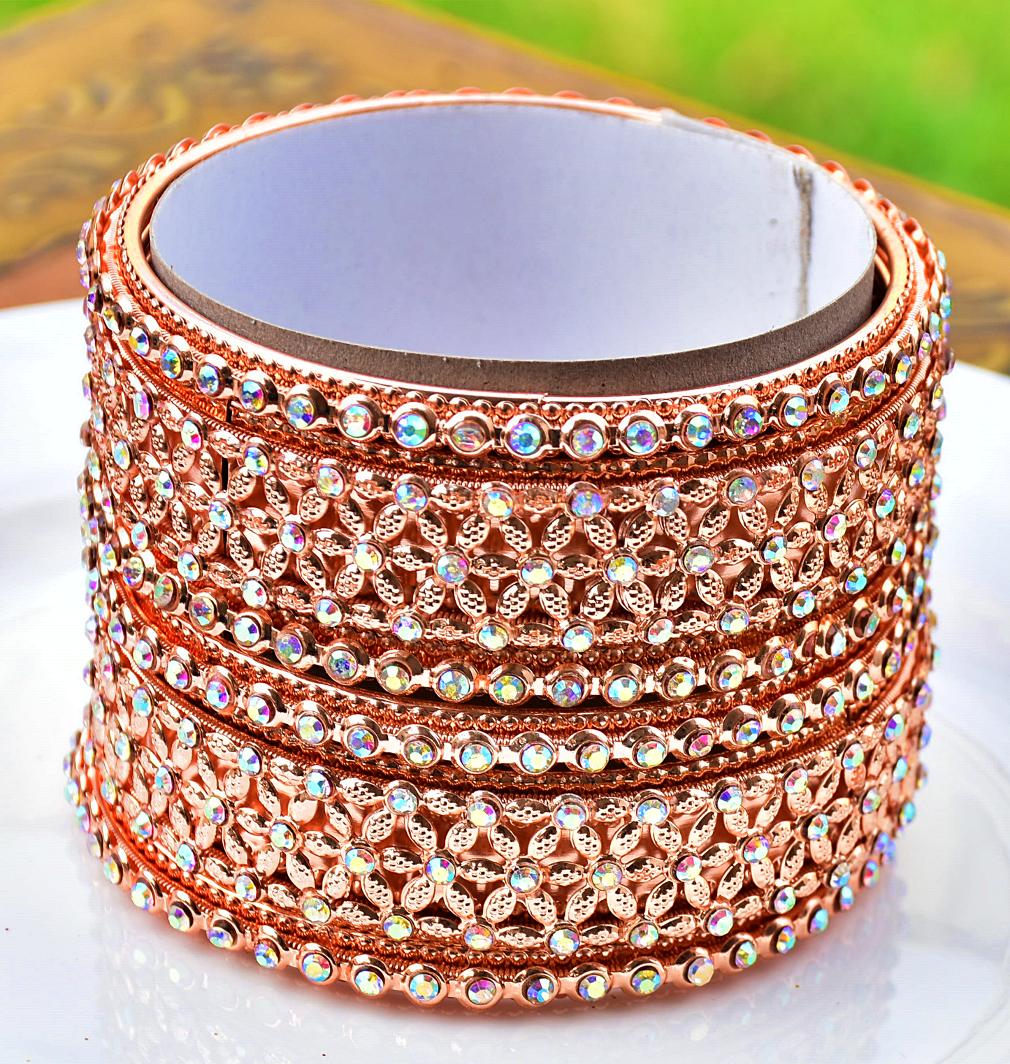 Rose Gold Bangle Set - J11