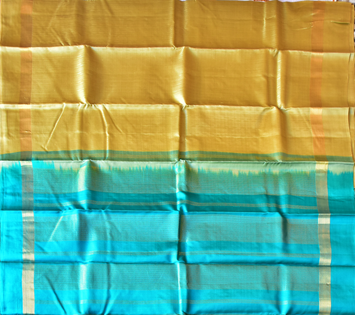 Pure Kancheepuram Saree with Gold Zari Borders -SD9