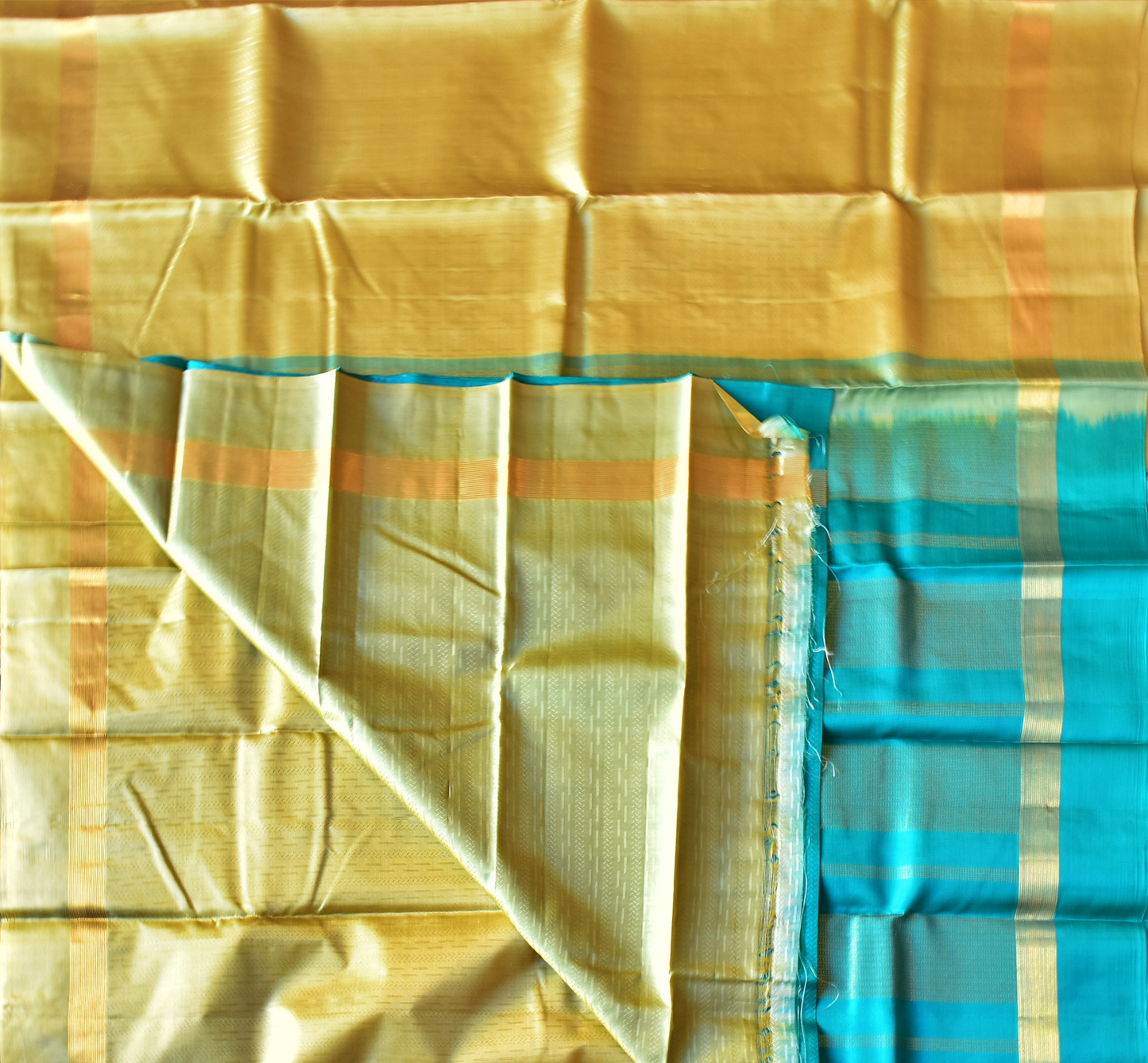 Pure Kancheepuram Saree with Gold Zari Borders -SD9