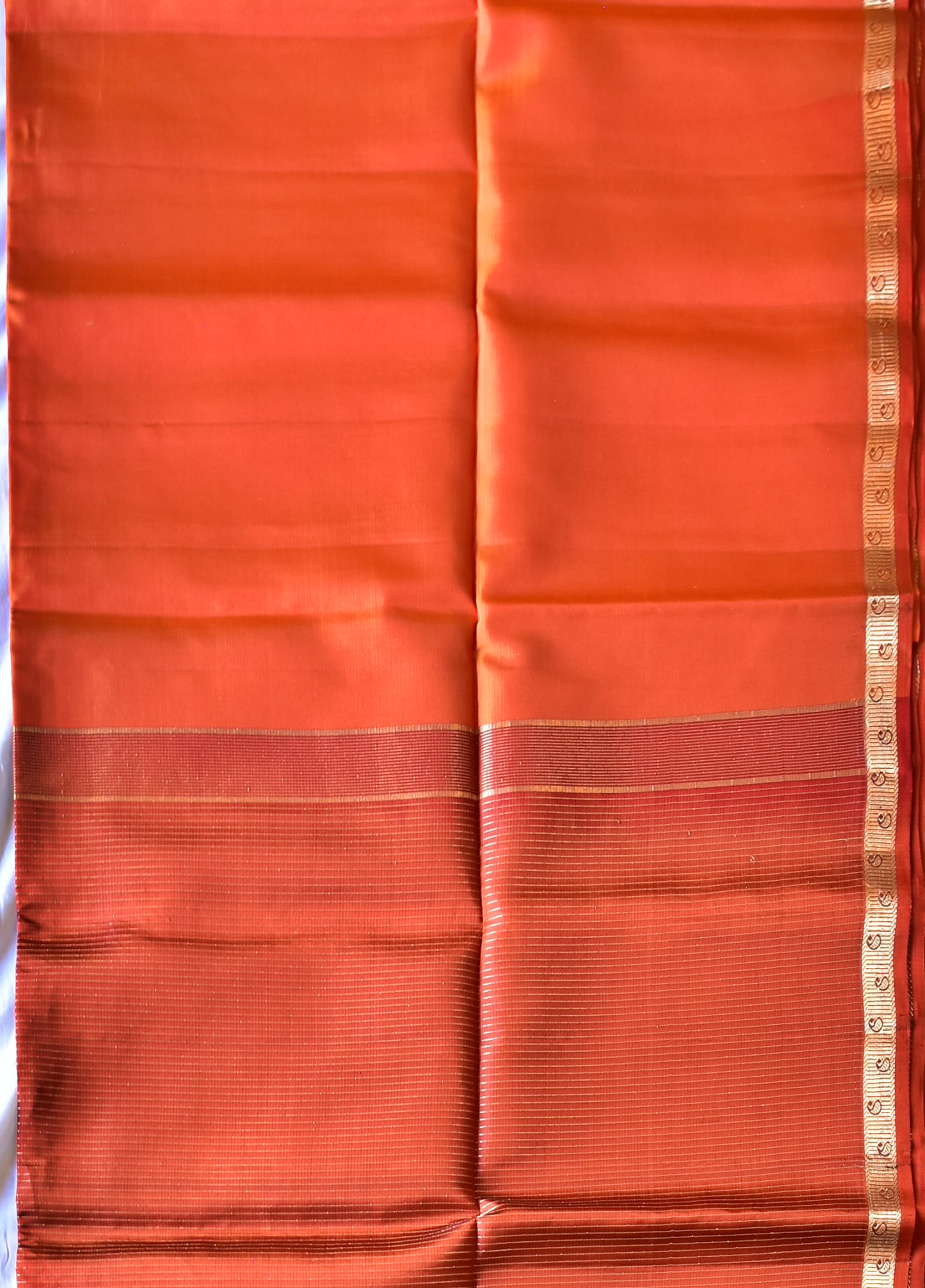 Handwoven Kancheepuram Soft Saree with Gold Zari Borders - SD16