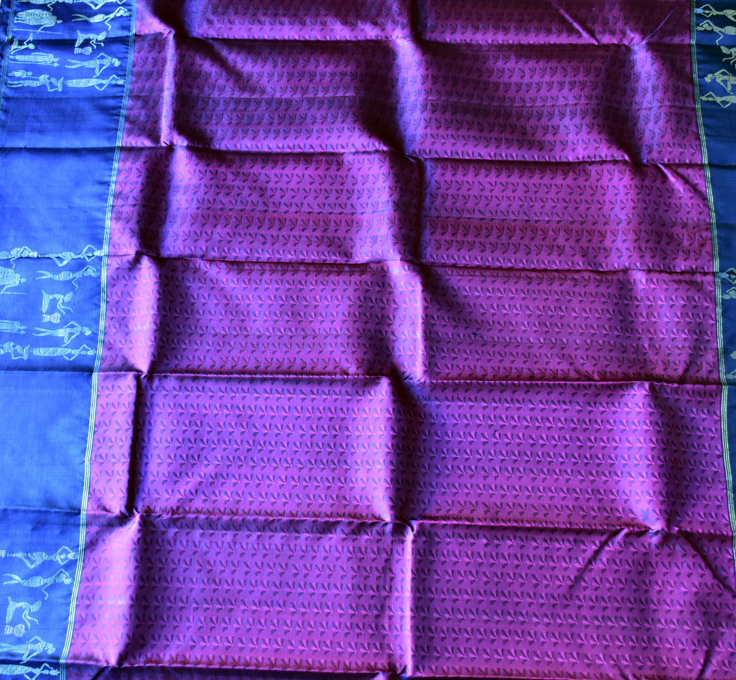 Pure Kancheepuram Saree with Gold Zari Borders - ST7