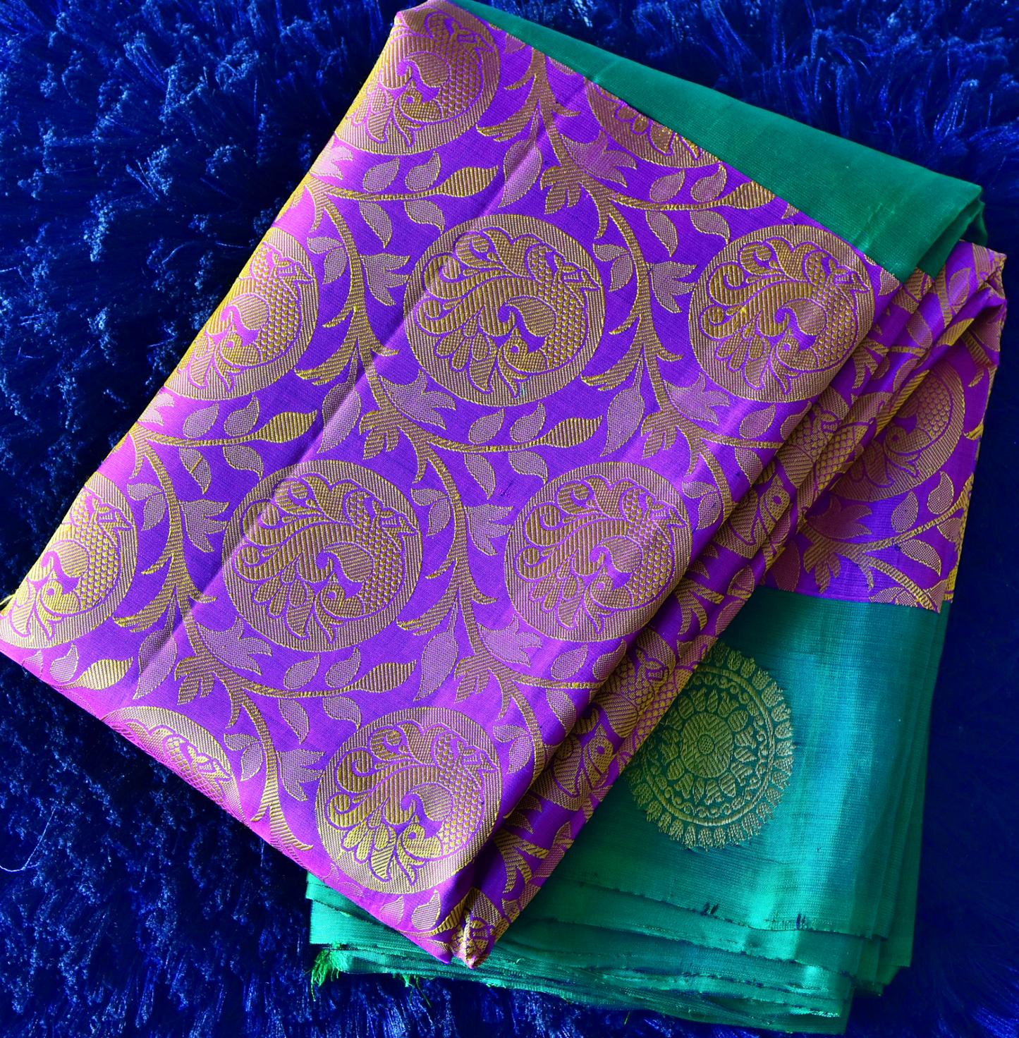 Brocade Pure Kancheepuram Saree with Contrast Border - ST6