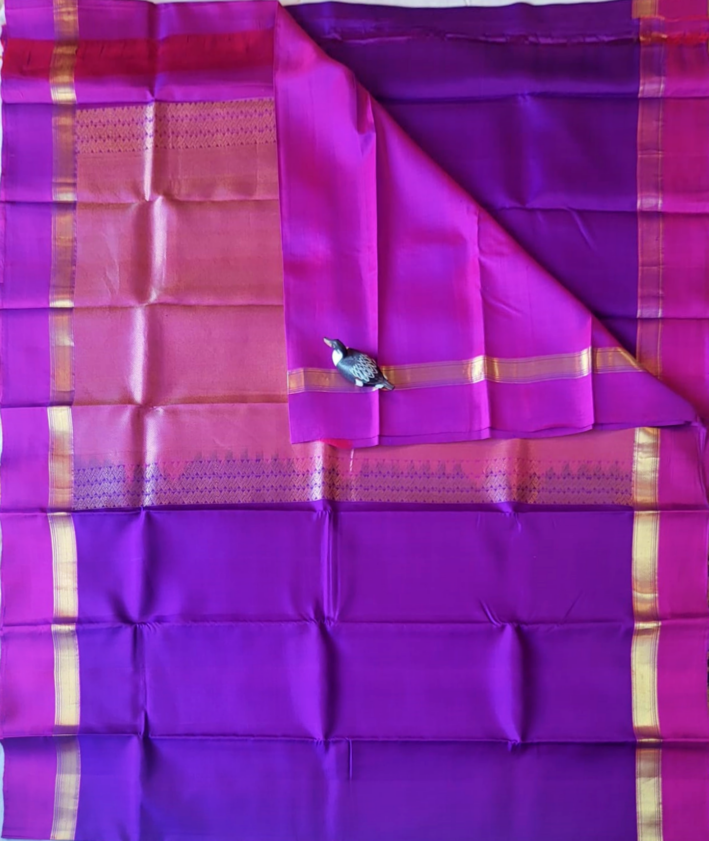 Pure Kancheepuram Saree with Contrast Pallu - SK4