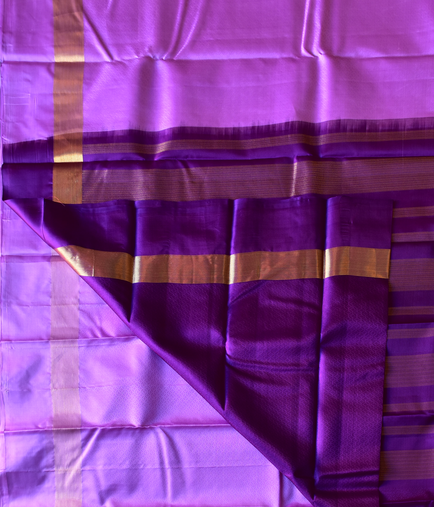 Pure Kancheepuram Saree with Gold Zari Borders - SD7