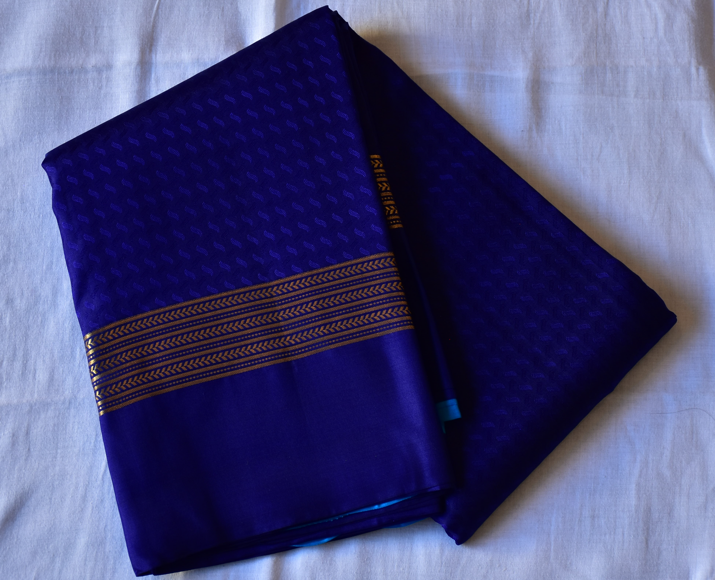 Pure Kancheepuram Saree with Gold Zari Borders- SD6