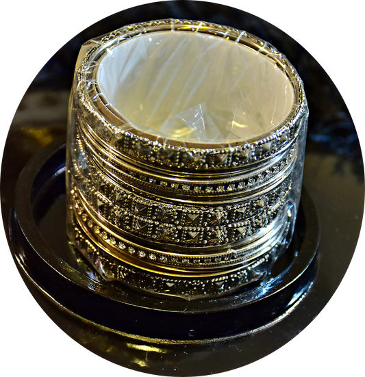 Silver Bangle Set - B1