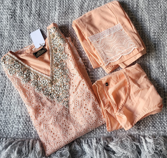 Peach coord set - CSA12