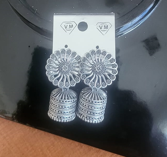 Jhumka with Flower design-E12