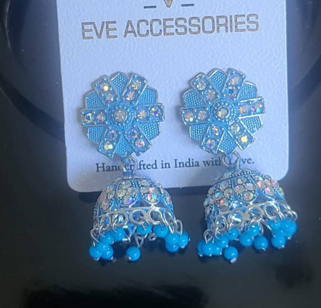 Blue Jhumka -E2