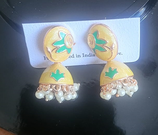 Yellow Jhumka - E3