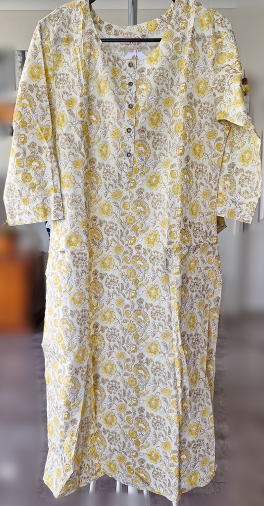 Floral Print Kurti KM7