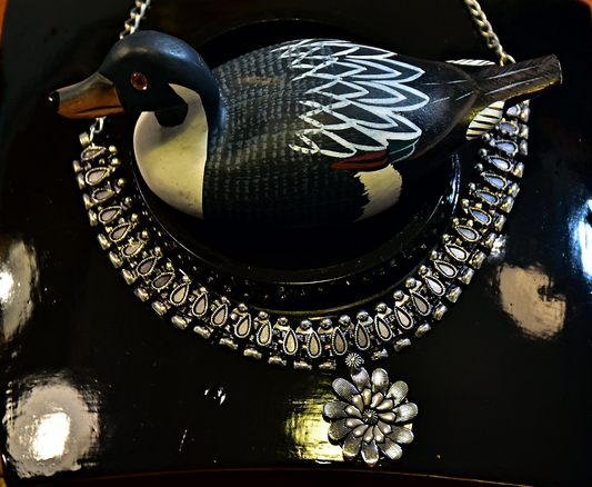 Flower Design Ethnic Necklace - N3