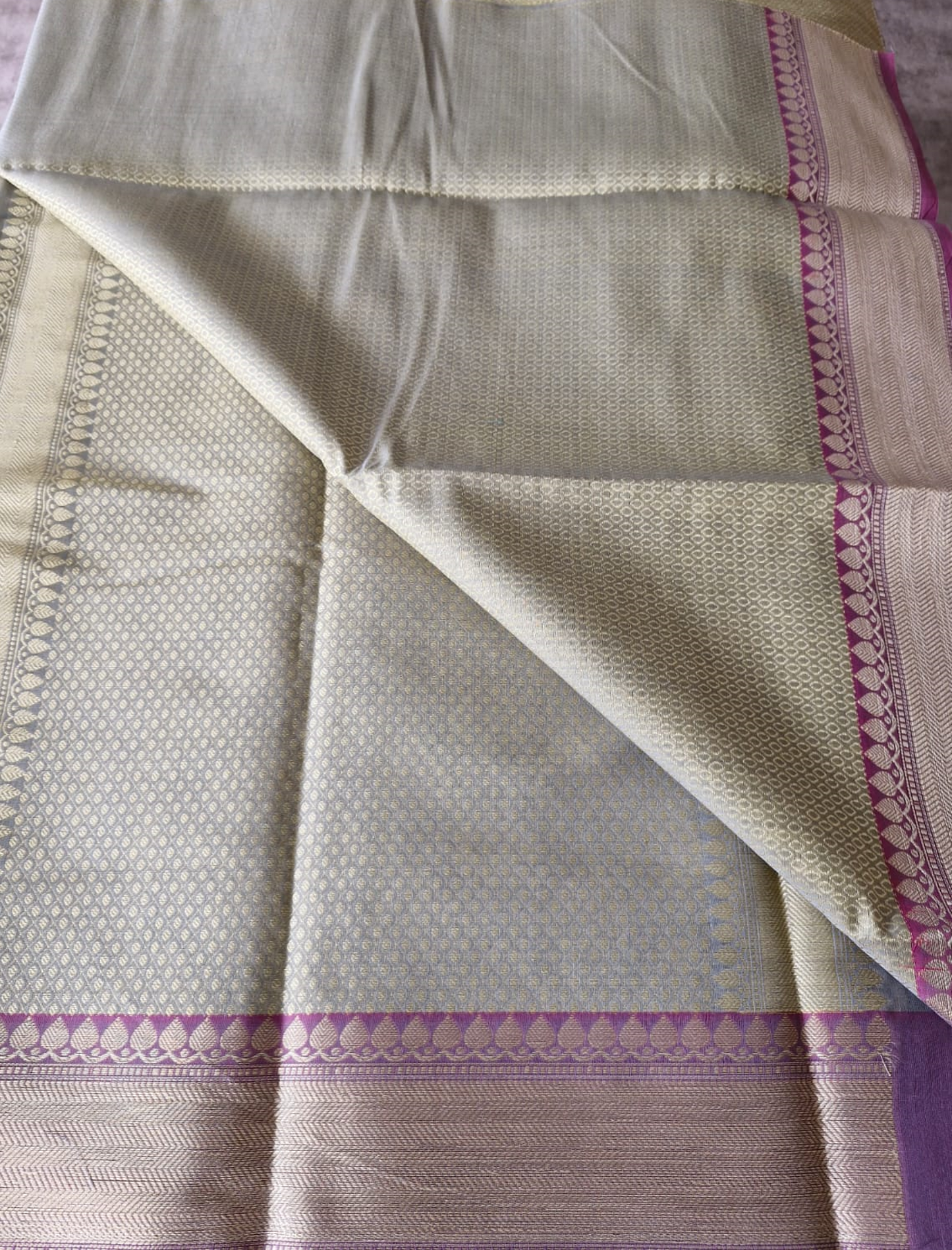 Banarasi Saree with Contrast Border - SRC2
