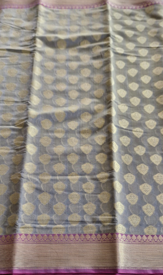 Banarasi Saree with Contrast Border - SRC2