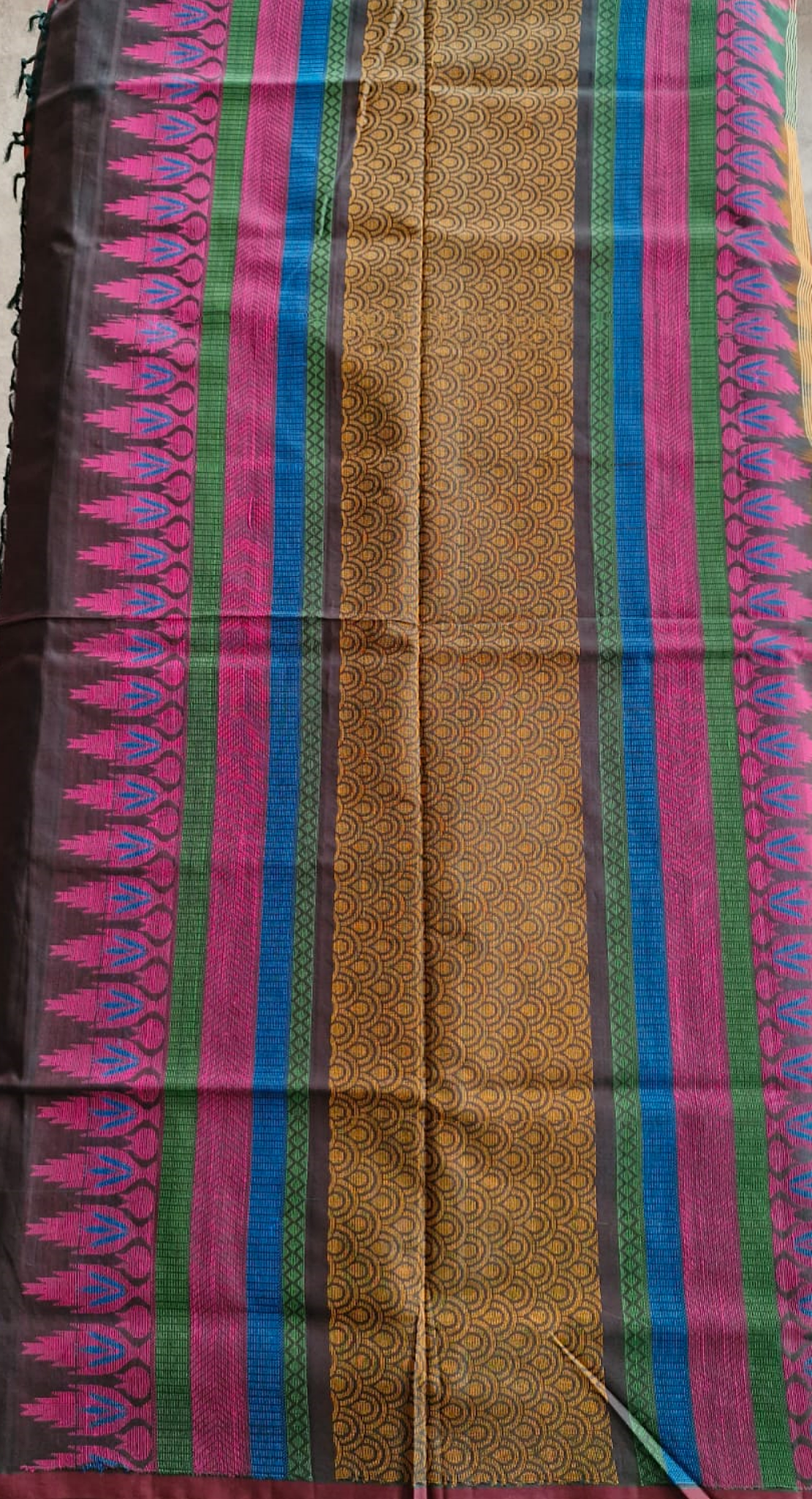 Handwoven Pure Chettinadu Cotton Saree - SRM4