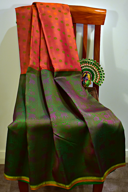 Pure Kancheepuram Half & Half Saree - ST9