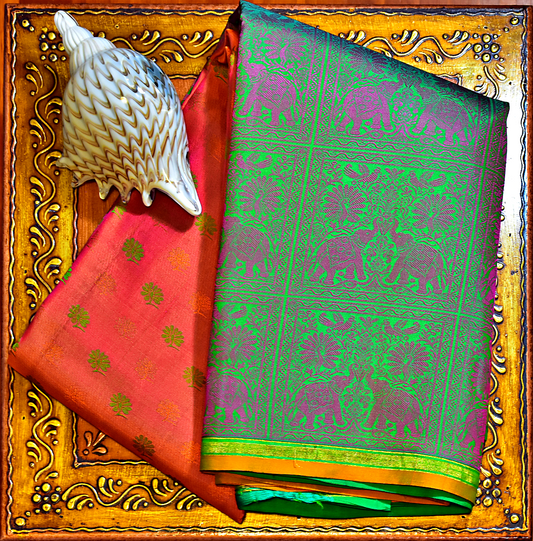 Pure Kancheepuram Half & Half Saree - ST9
