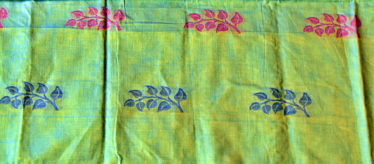 Handwoven Chettinadu Pure Cotton Saree - SRM2