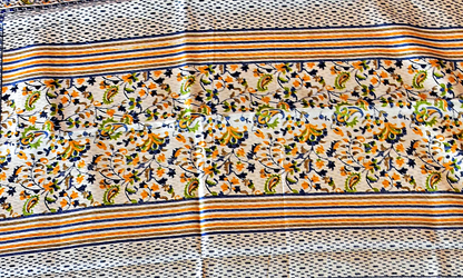 Semi Tussar Printed with Floral Patterns - SKH3