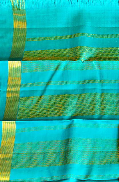 Pure Kancheepuram Saree with Gold Zari Borders - SD5