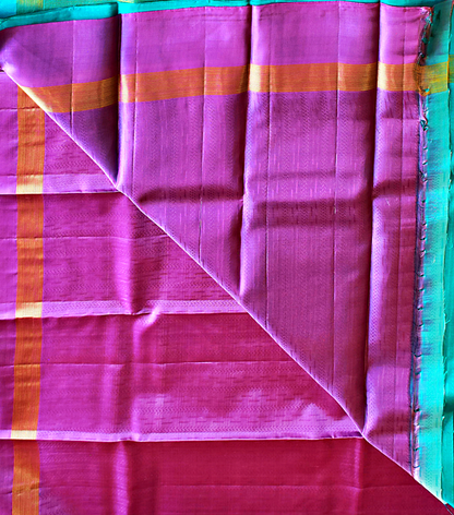 Pure Kancheepuram Saree with Gold Zari Borders - SD5