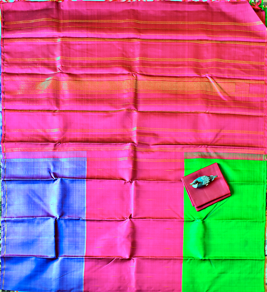 Pure Kancheepuram Muppagam Saree - SD3
