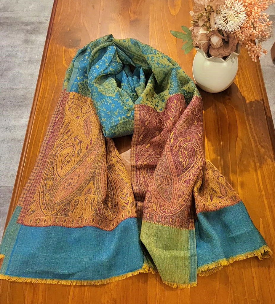 Pure Pashmina Stole Multi Colored - SHDH9