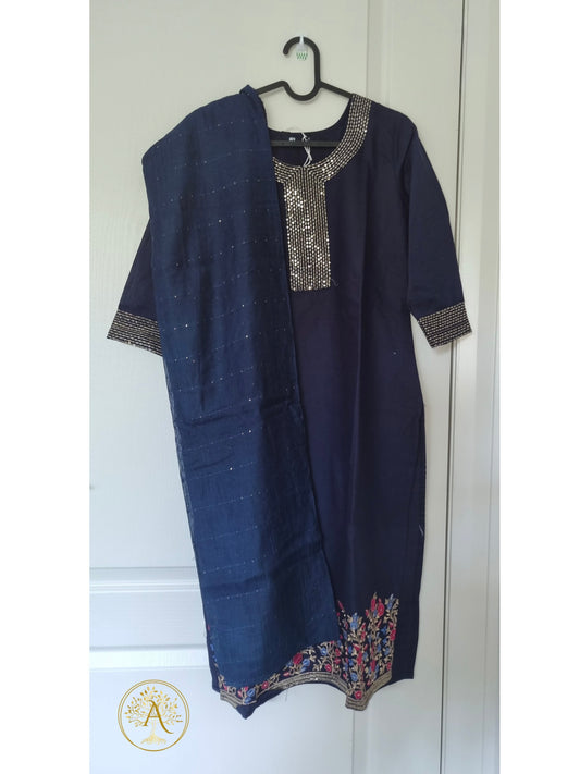 Silk Salwar Set - CMM2525