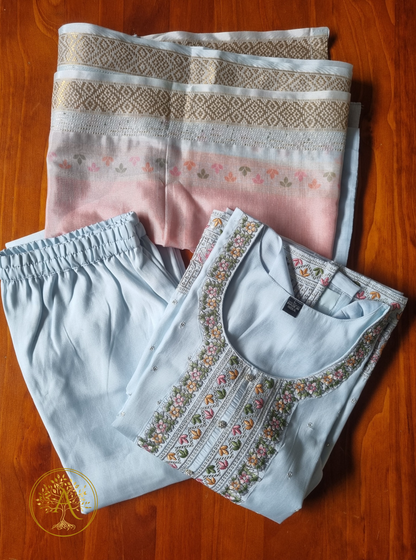 Light Blue 3pc Salwar Set - CSB2505