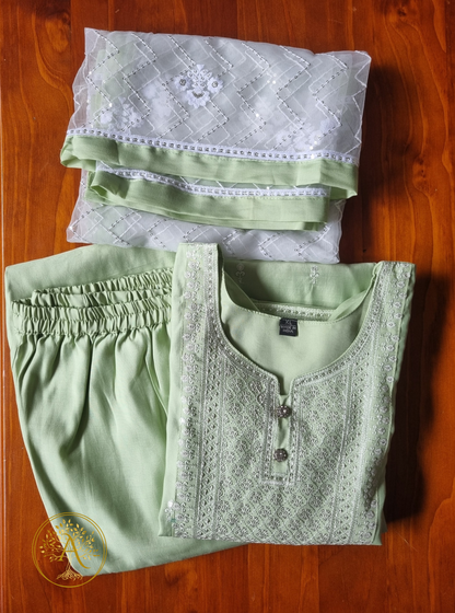 Sage Green 3pc Salwar Set - CSB2536