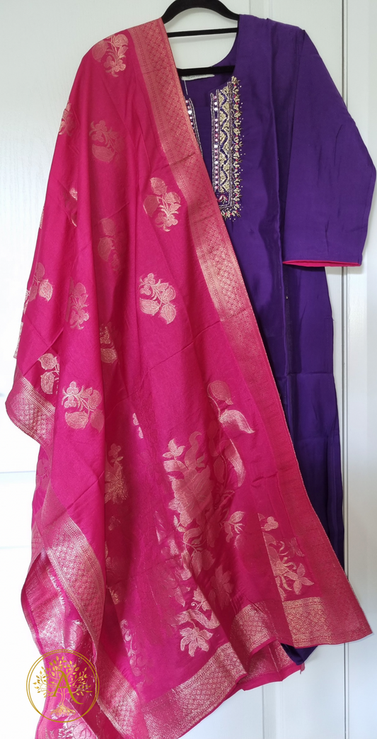 Purple 3pc Salwar Set - CARA2504