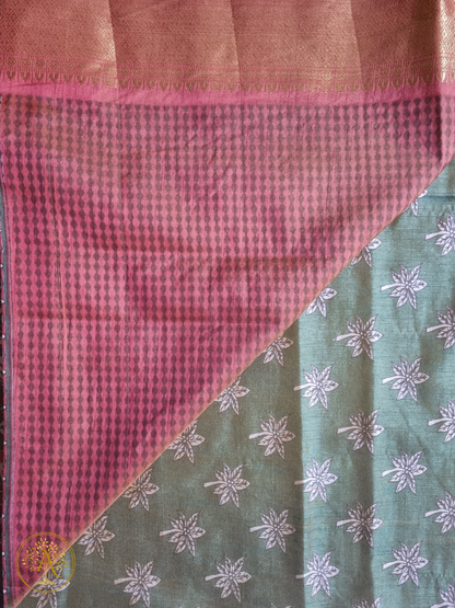 Printed Silk Saree - SST2523