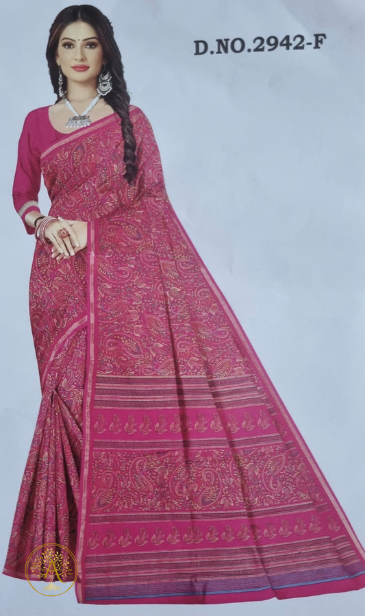 Printed Silk Saree - SAGS2543