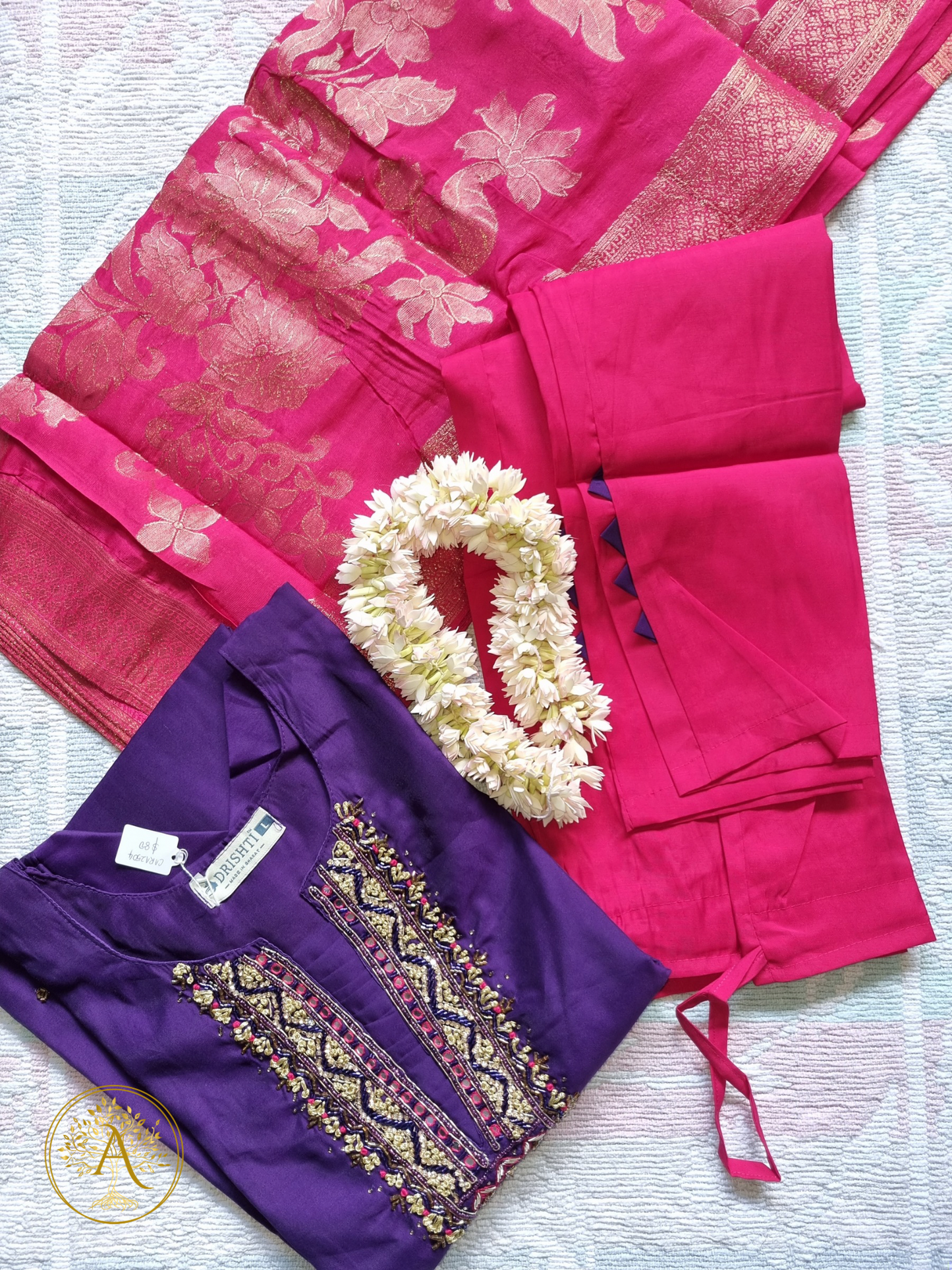 Purple 3pc Salwar Set - CARA2504