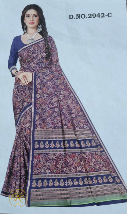 Printed Silk Saree - SAGS2544