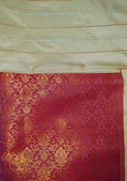 Semi Silk Kancheepuram Saree - SC2509