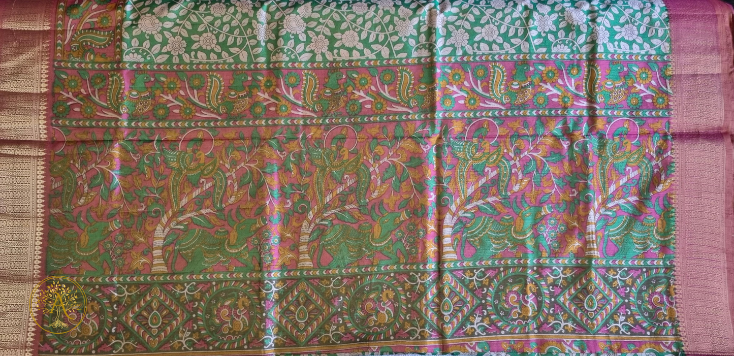 Printed Silk Saree - SST2521