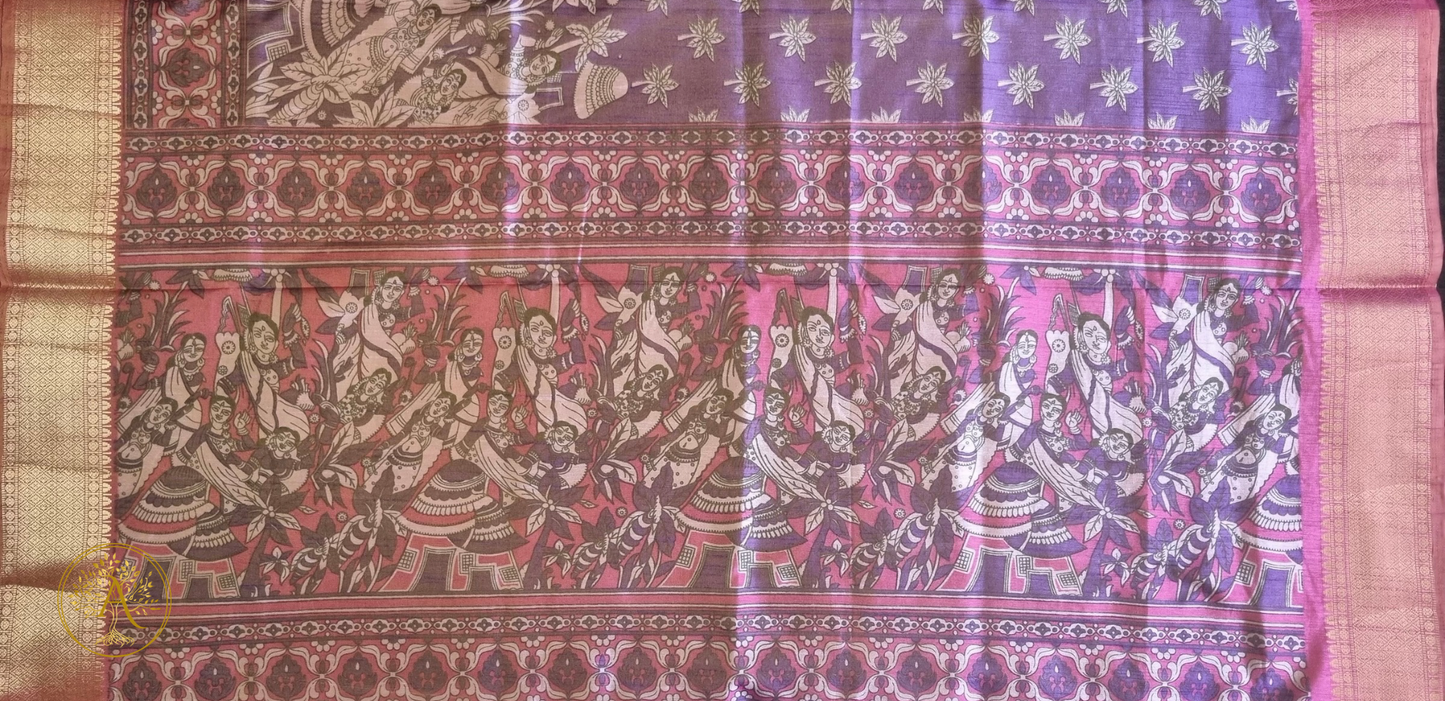 Printed Silk Saree - SST2526