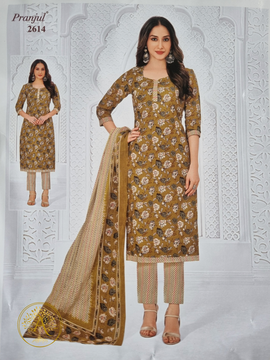 Printed Cotton Salwar Set - CMM2505