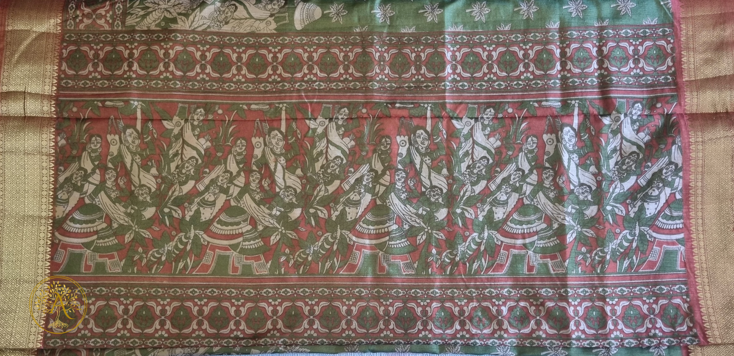 Printed Silk Saree - SST2523